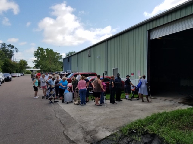 Waiting in Line at the Jax Pet Food Bank