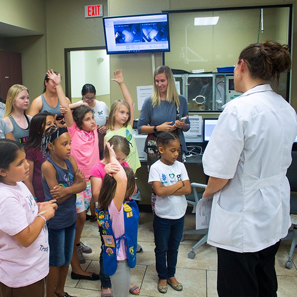 Dr. Claxton Girl Scout Tour